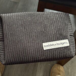 Baddies & Budgets Corduroy Pouch - Black